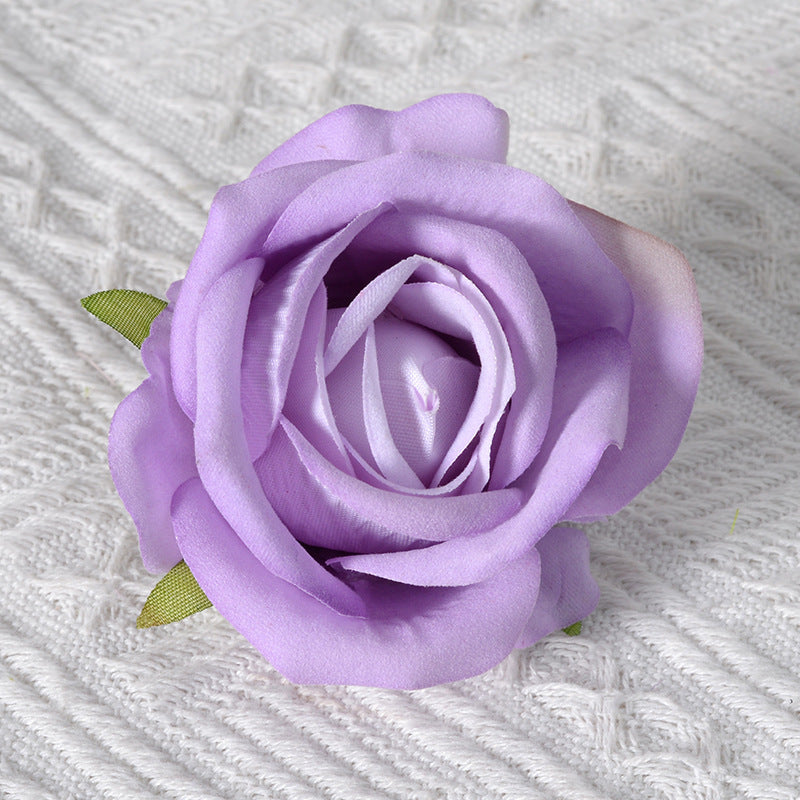 Decorative Velvet Rose Pin Brooch
