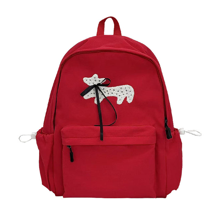 Backpack with Unique Dog Design and Practical Compartments Stornfield