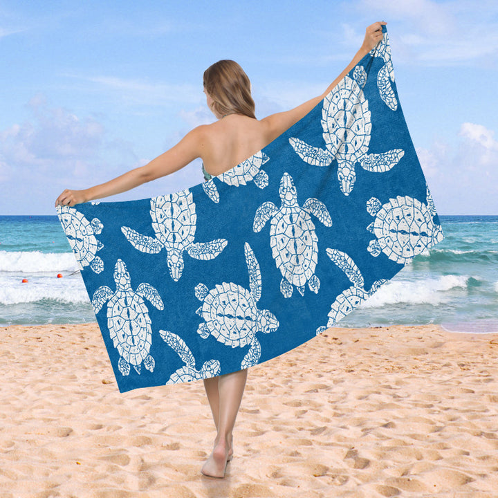 Beach towel with creative turtle design Stornfield