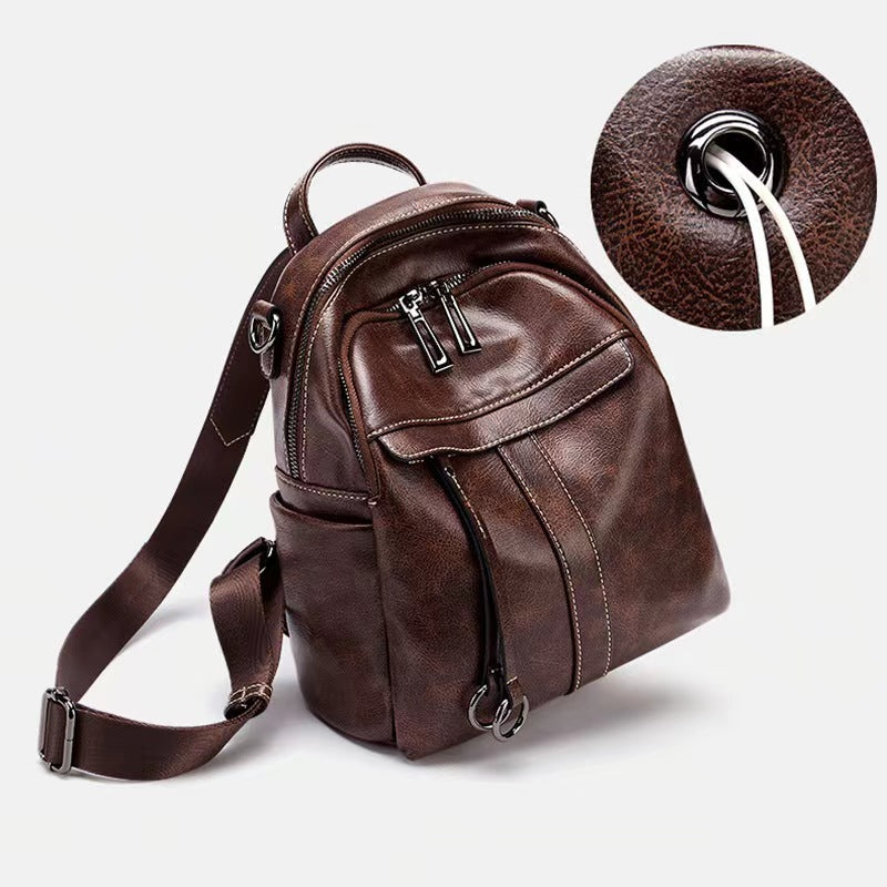 Leather Mini Backpack