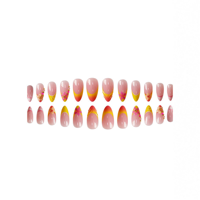 3D Floral Accent Press-On Nail Art Set Stornfield