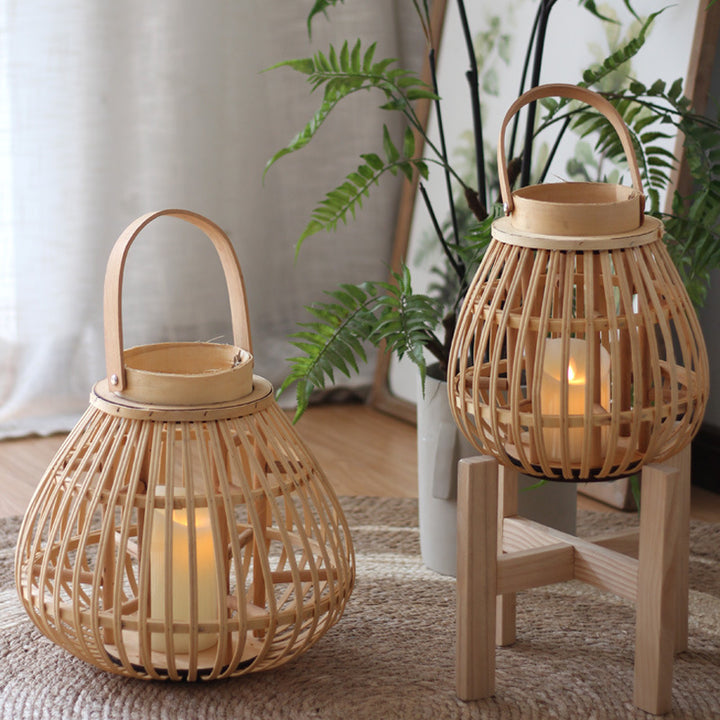 Natural Rattan Lantern Stornfield