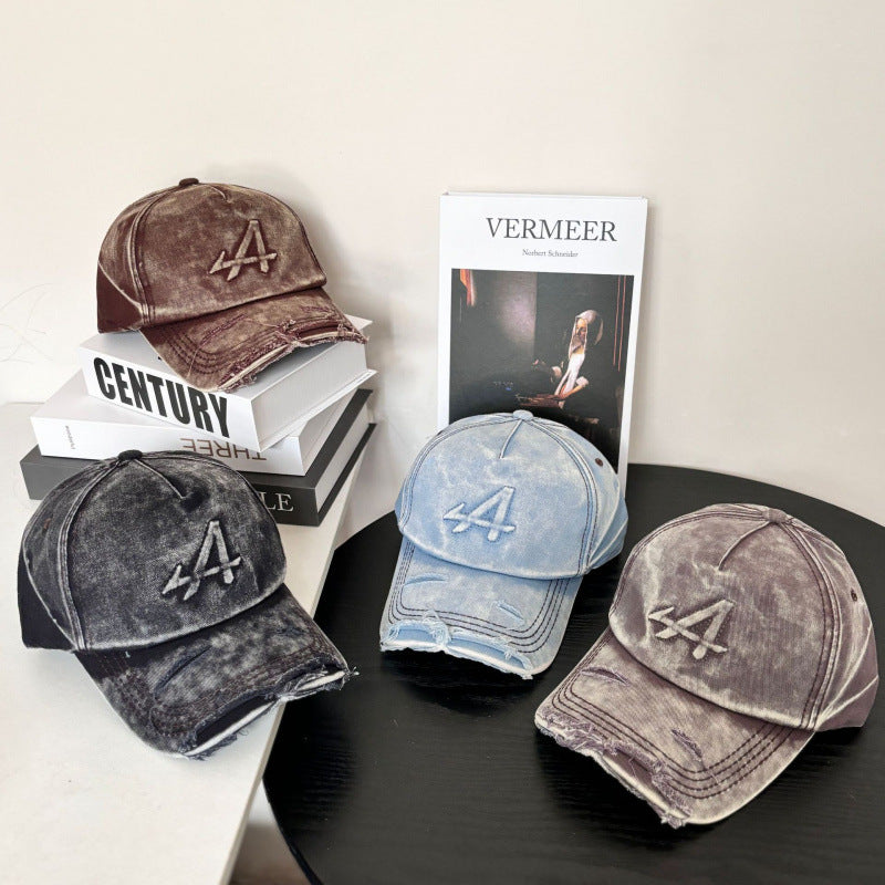 Women's Distressed Vintage Style Baseball Cap Stornfield