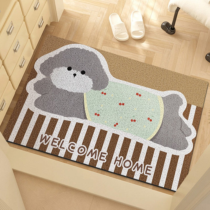 Cute Dog-Themed Welcome Mat