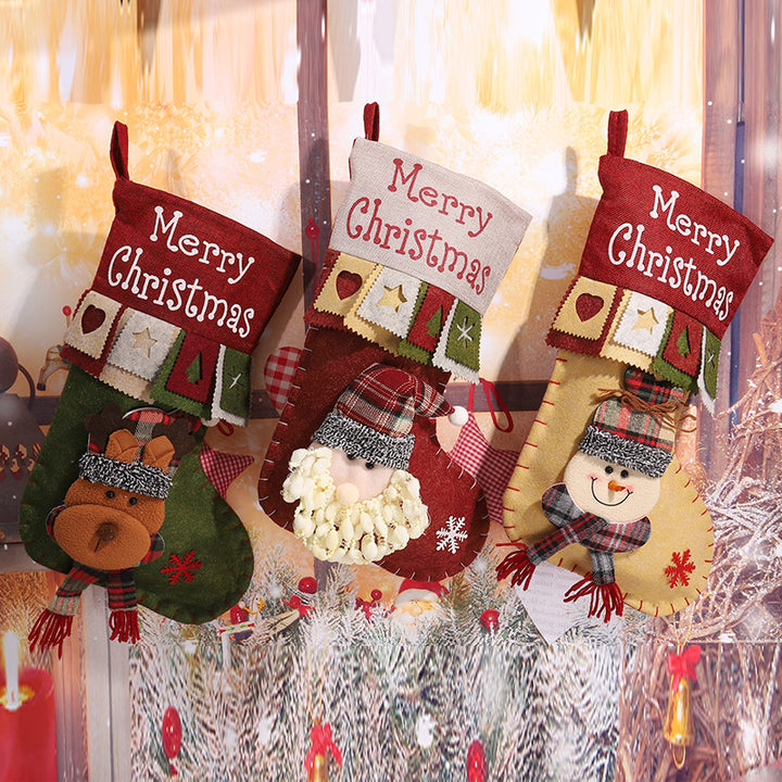 Cute Christmas stocking with reindeer motif Stornfield
