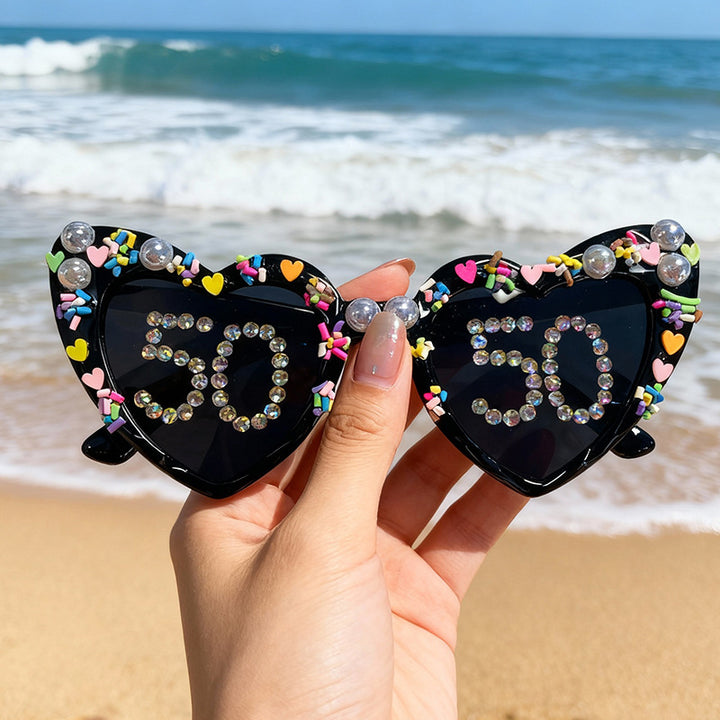 Fun Heart-Shaped Celebration Sunglasses Stornfield