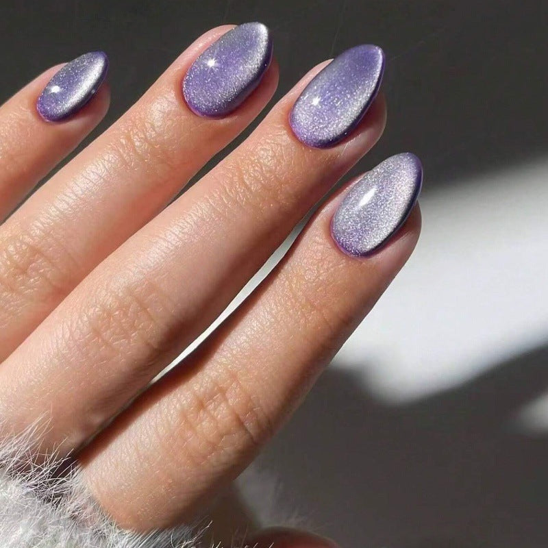 Elegant artificial nails with shimmering gradient effect Stornfield
