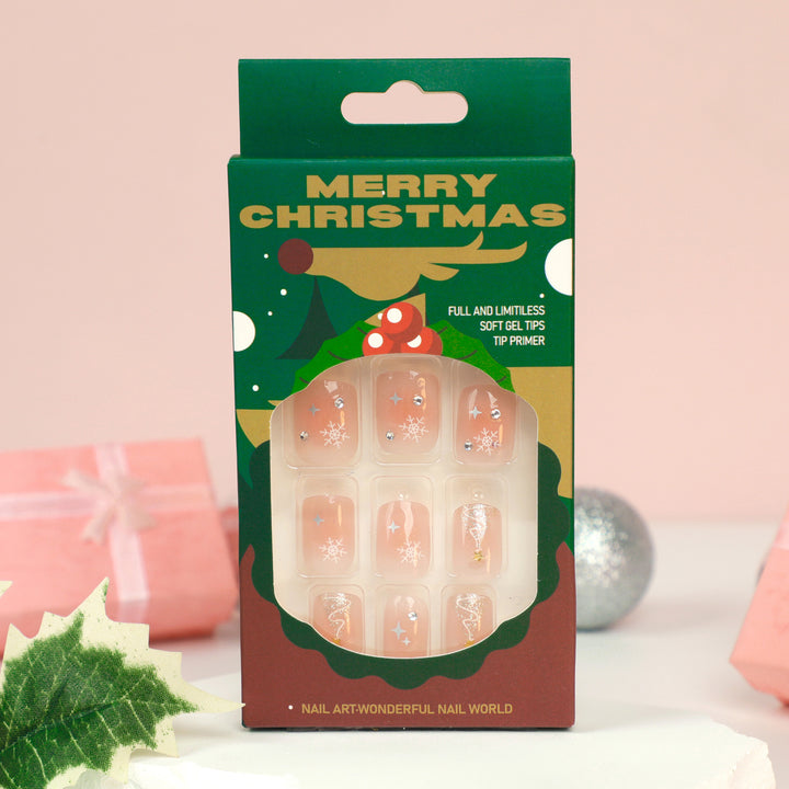 Artful Nail Extensions with Christmas Design Stornfield