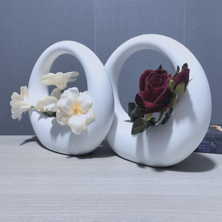 Modern Circular Decorative Planter Stornfeild