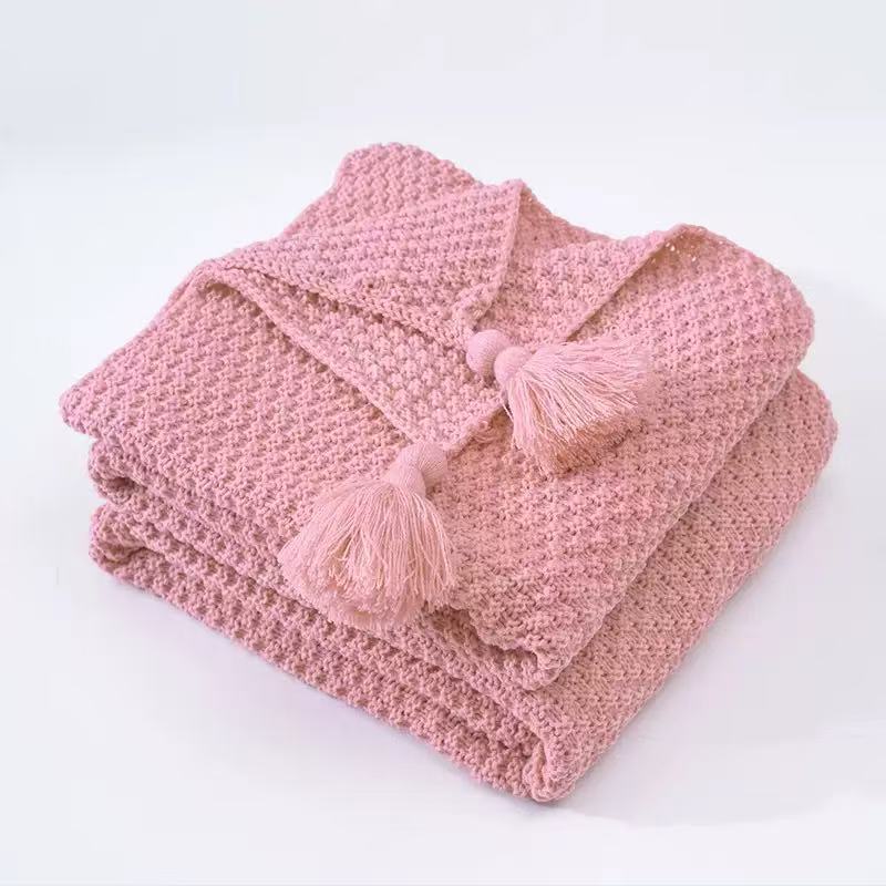 Premium Textured Knit Throw Blanket