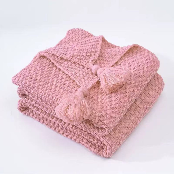 Premium Textured Knit Throw Blanket