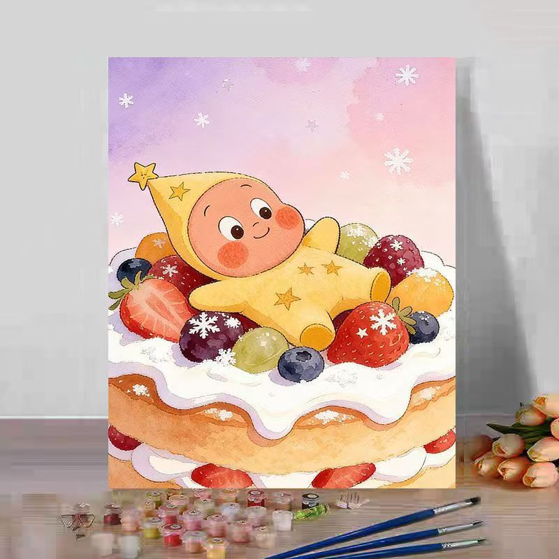 Cute Dessert-Themed Canvas Art Print Stornfield