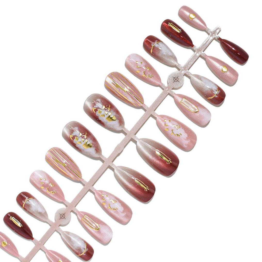 Elegant Press-On Nail Art Set Stornfield
