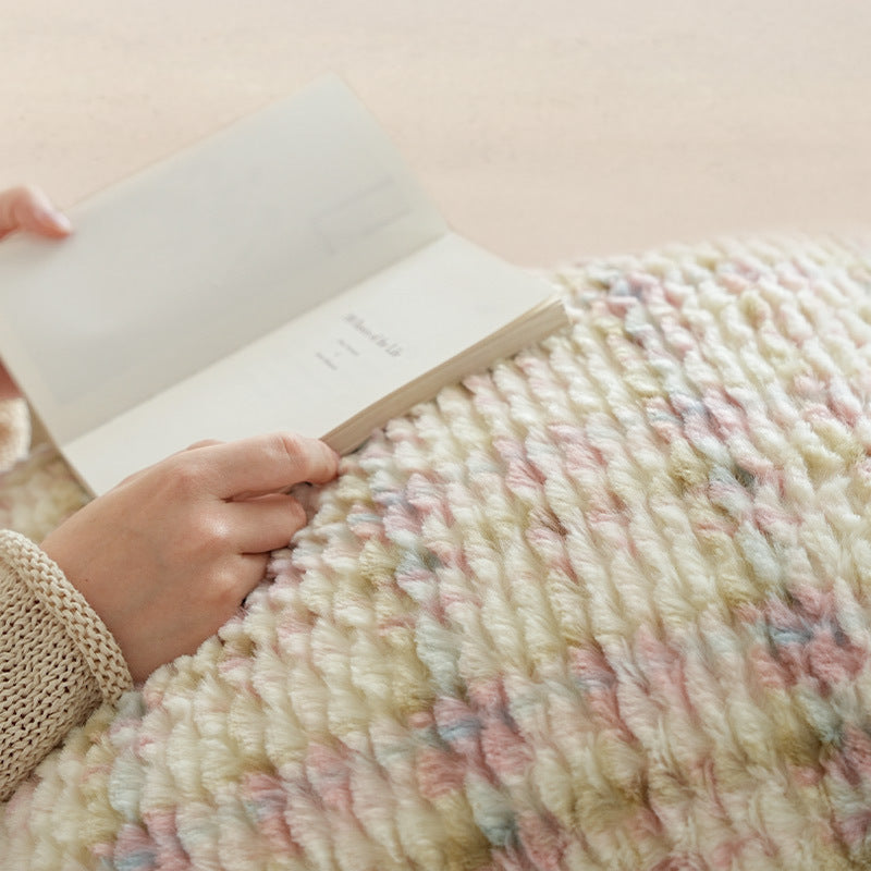 Square Boucle-Chenille Decorative Pillowcase with Soft Plush Texture Stornfield