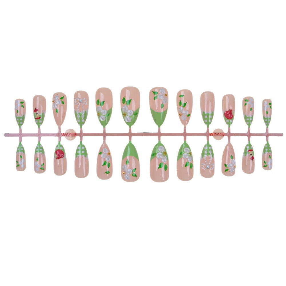 Artistic Floral Press-On Nail Art Collection Stornfield