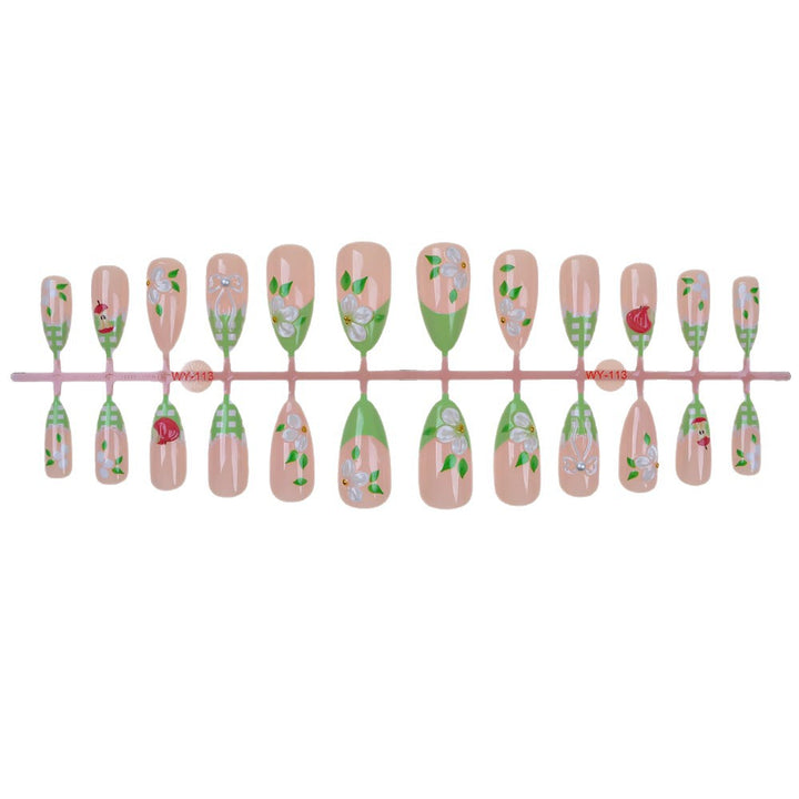 Artistic Floral Press-On Nail Art Collection Stornfield