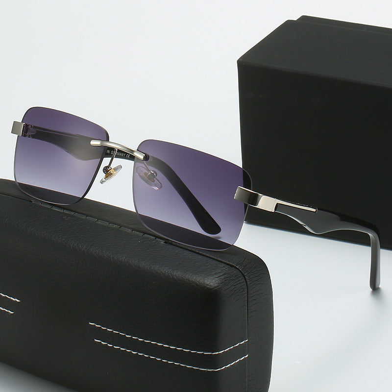 Women’s fashionable half-frame glasses with elegant metal and plastic mix Stornfield