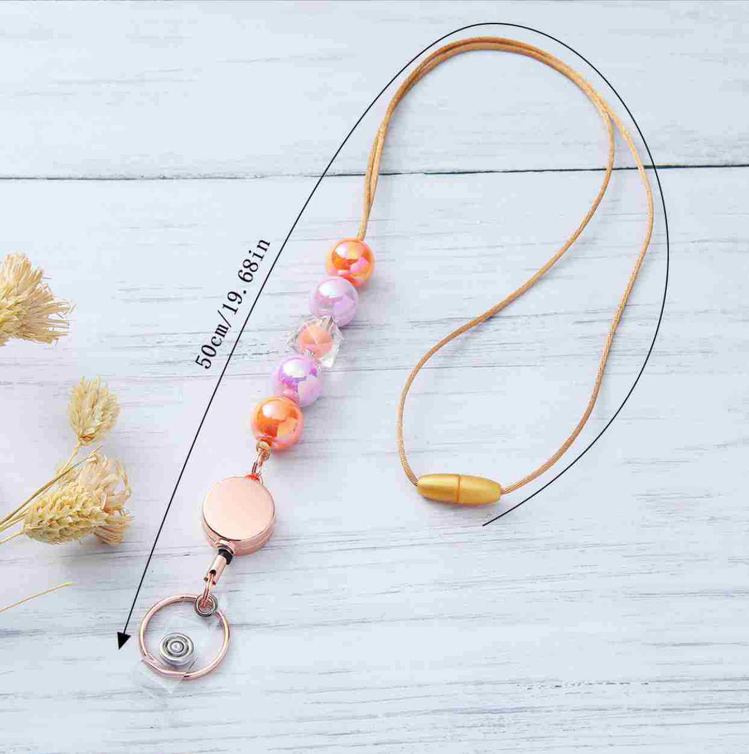 Decorative Beaded ID Badge Lanyard Stornfield