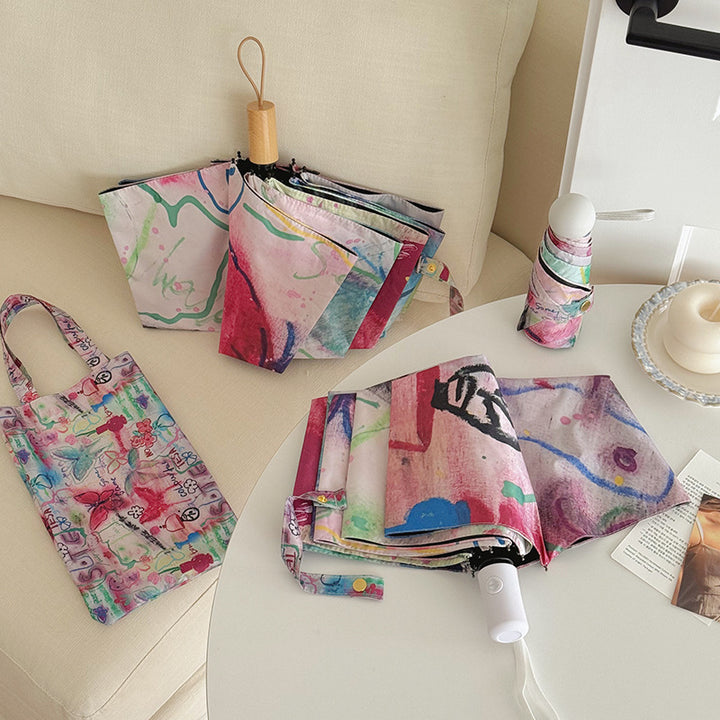 Women’s Foldable Tote Bag with Integrated Umbrella Stornfield