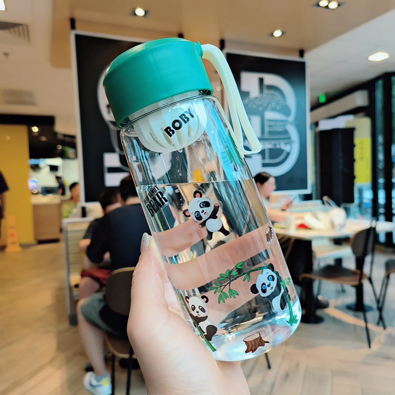 Ladies Playful Water Bottle with Cheerful Panda Design Stornfield