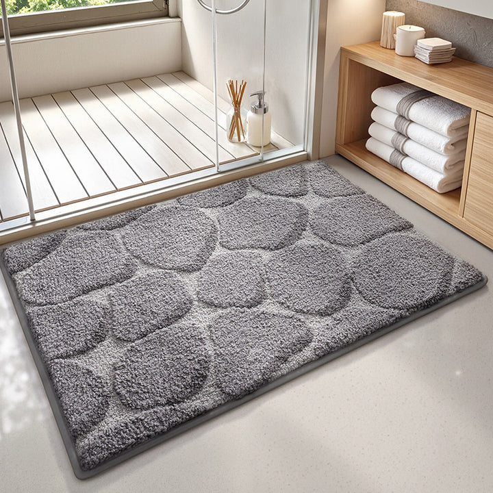 Plush Textured Bath Mat Stornfield