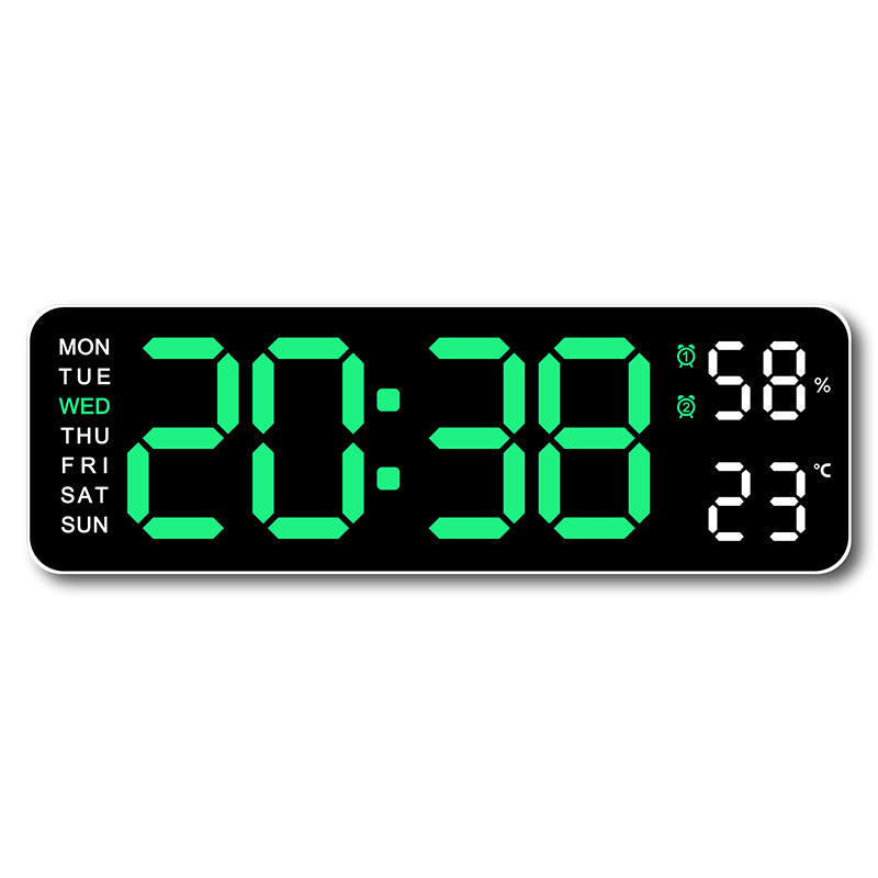 Digital wall clock with temperature and humidity display Stornfield