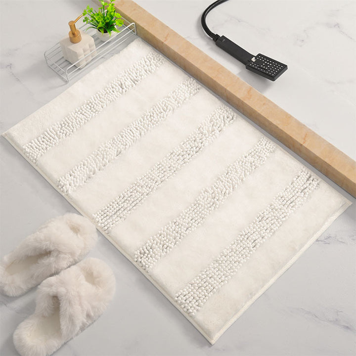 Plush Textured Shower Rug