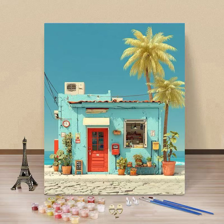 Coastal Themed DIY Paint by Numbers Canvas Art Stornfield