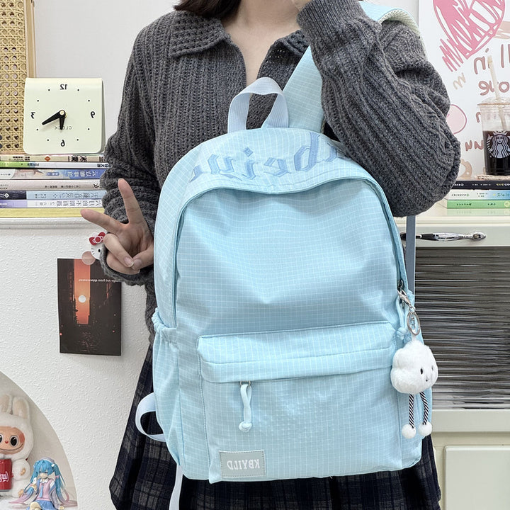 Stylish Checked Pattern Backpack Stornfield