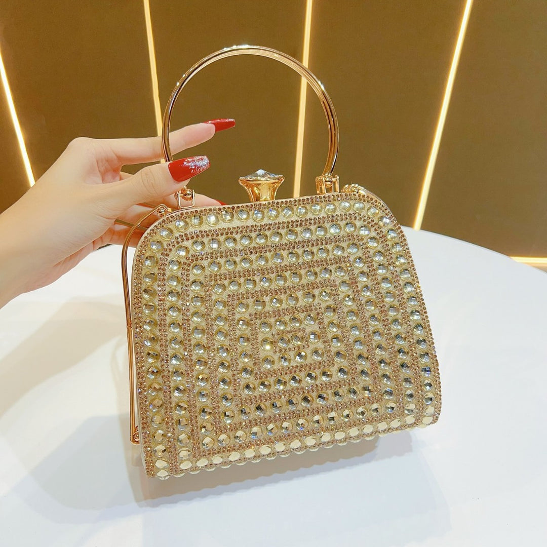 Elegant Handheld Rhinestone Evening Purse
