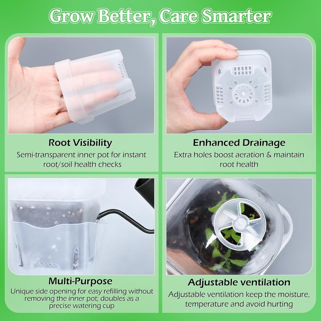 Self-Watering Seed Starting Pot Set Stornfield