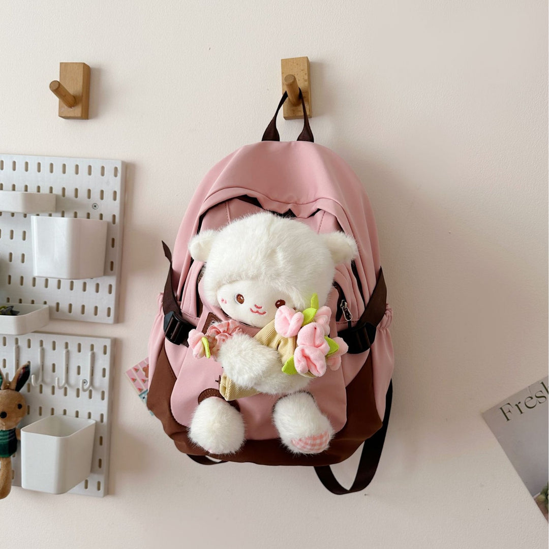 Backpack with Cute Plush Design and Practical Compartments Stornfield