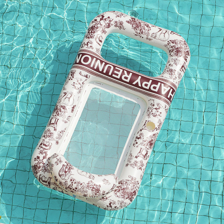 Unisex Elegant Swim Ring with Floral Motifs Stornfield