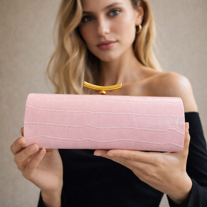 Crocodile Patterned Clutch