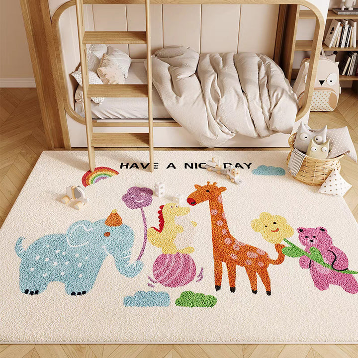 Playful Animal-Themed Area Rug