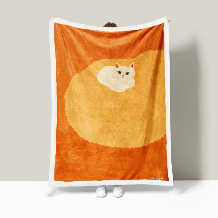 Cozy Cat-Themed Soft Plush Blanket