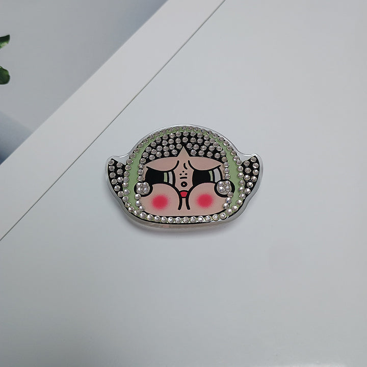Decorative Rhinestone Character Brooch Stornfield