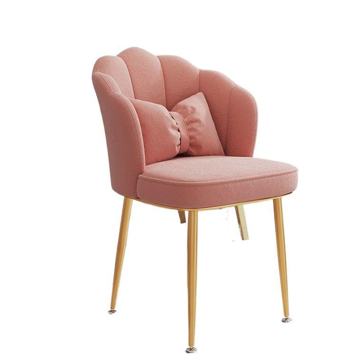 Modern Accent Chair with Gold Legs Stornfield