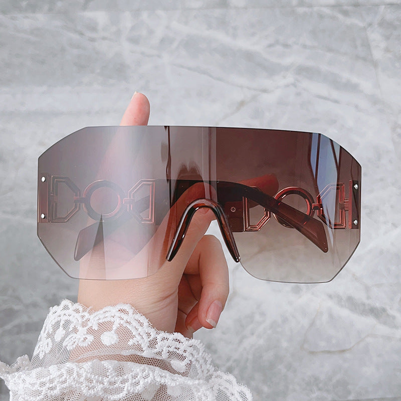 Fashion Statement Wide-Brim Shield Sunglasses Stornfield