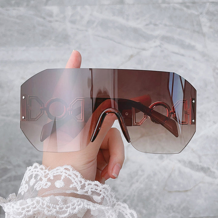 Fashion Statement Wide-Brim Shield Sunglasses Stornfield