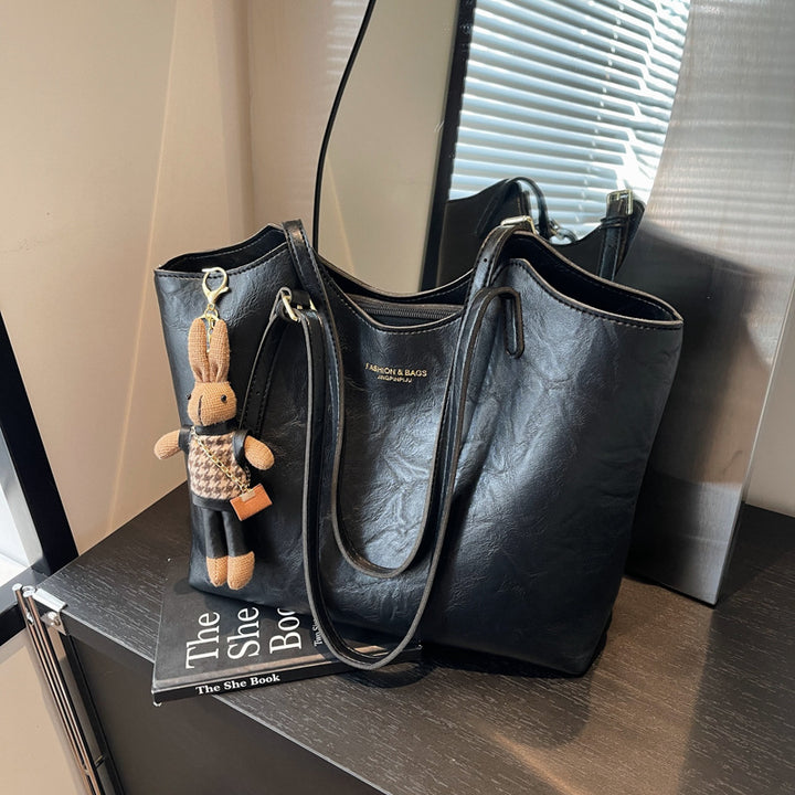 Luxurious Leather Handheld Tote Stornfield