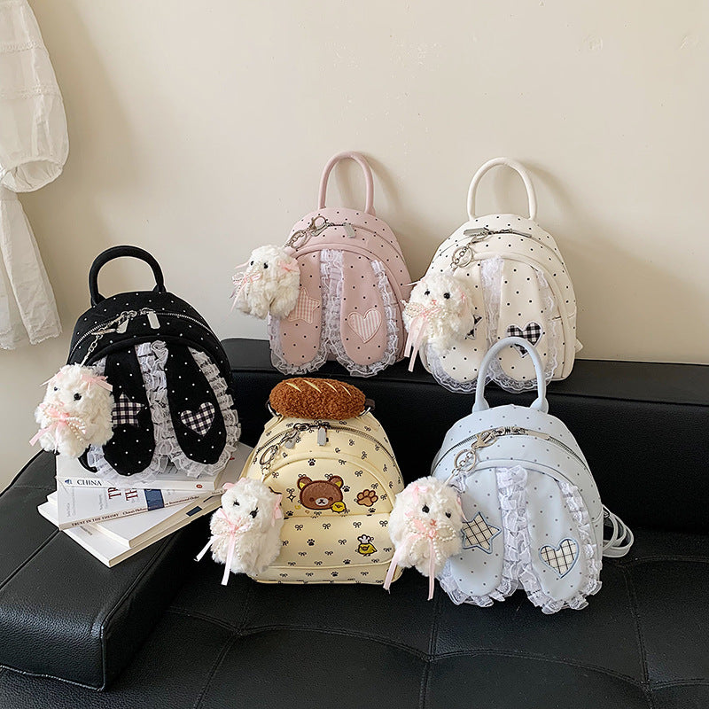 Cute backpack with detailed bunny ears applique Stornfield