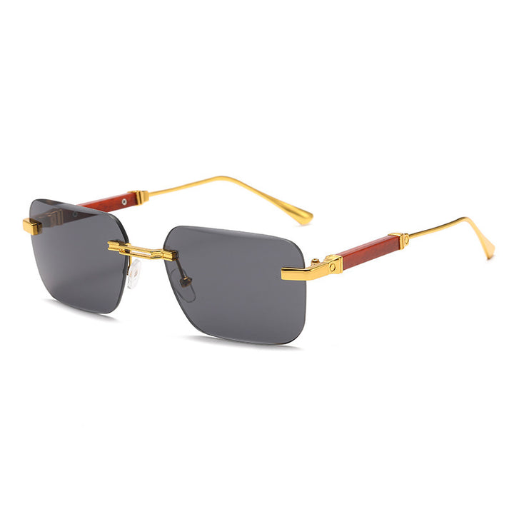 Women's fashionable rectangular sunglasses with elegant metal accent Stornfield