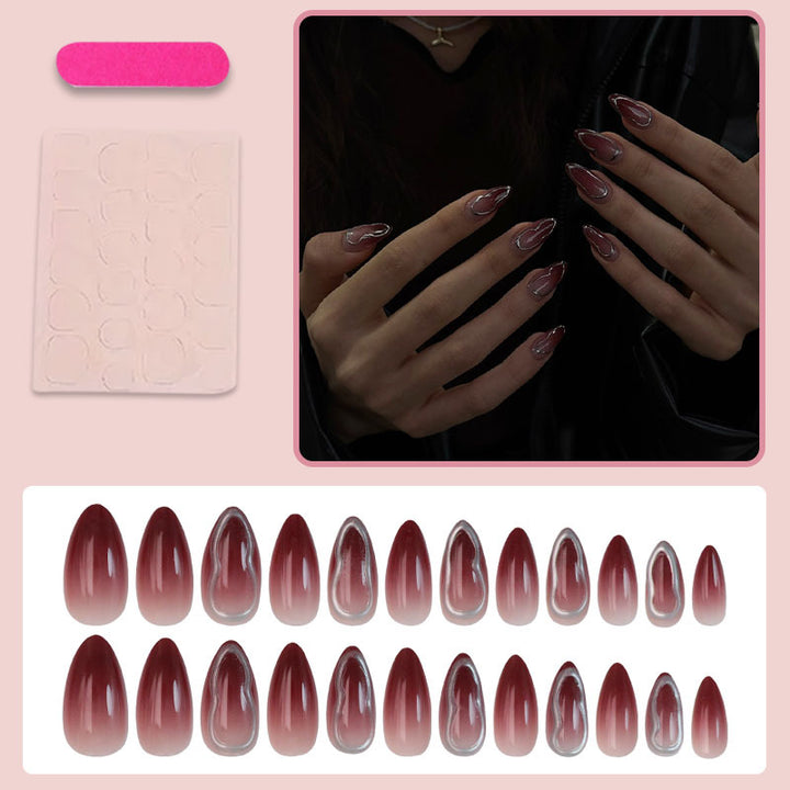 Acrylic nail set with elegant ombre effects Stornfield