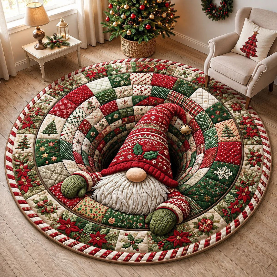 Festively Themed Round Area Rug