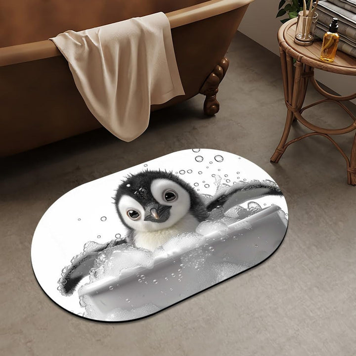 Luxurious Abstract Marble Design Bath Mat