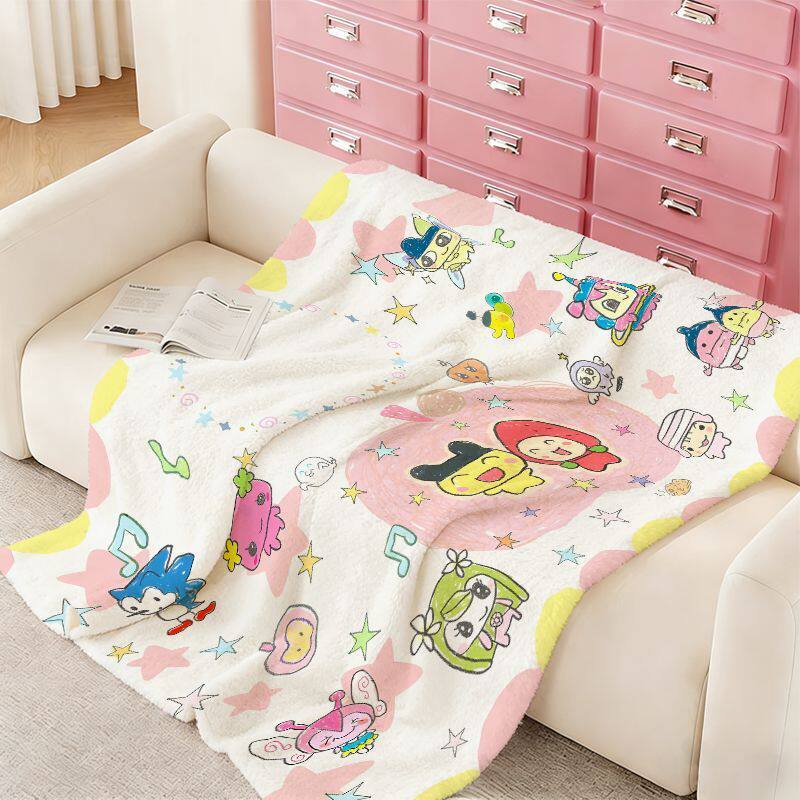 Cartoon-Themed Cozy Blanket