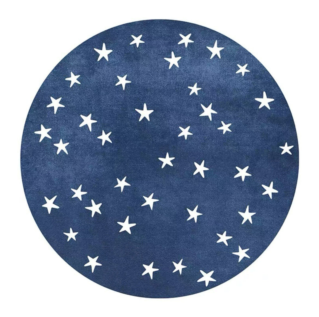 Starry Sky Pattern Round Area Rug