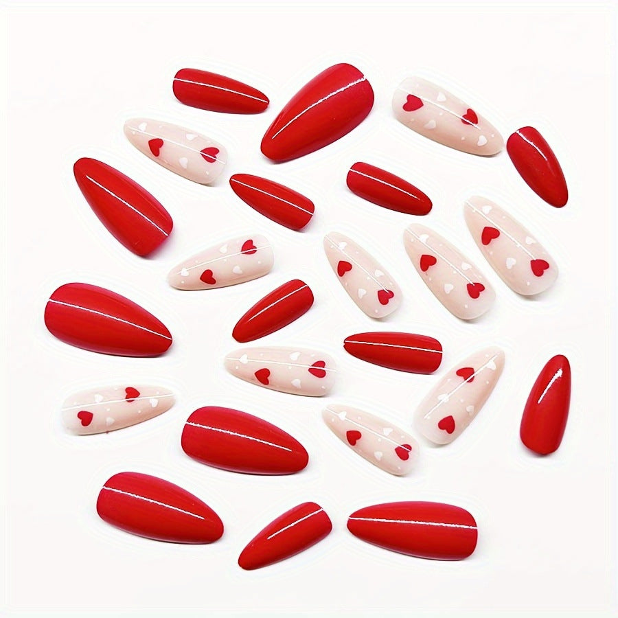 Romantic Heart Nail Art Stornfield