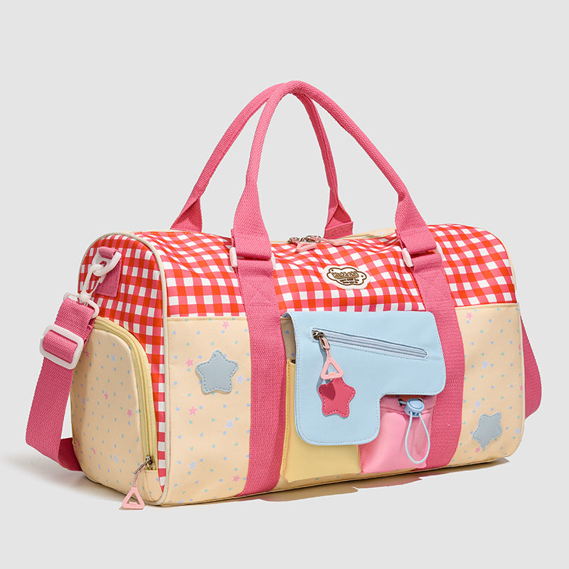 Playful Patterned Carryall Duffle Bag Stornfield